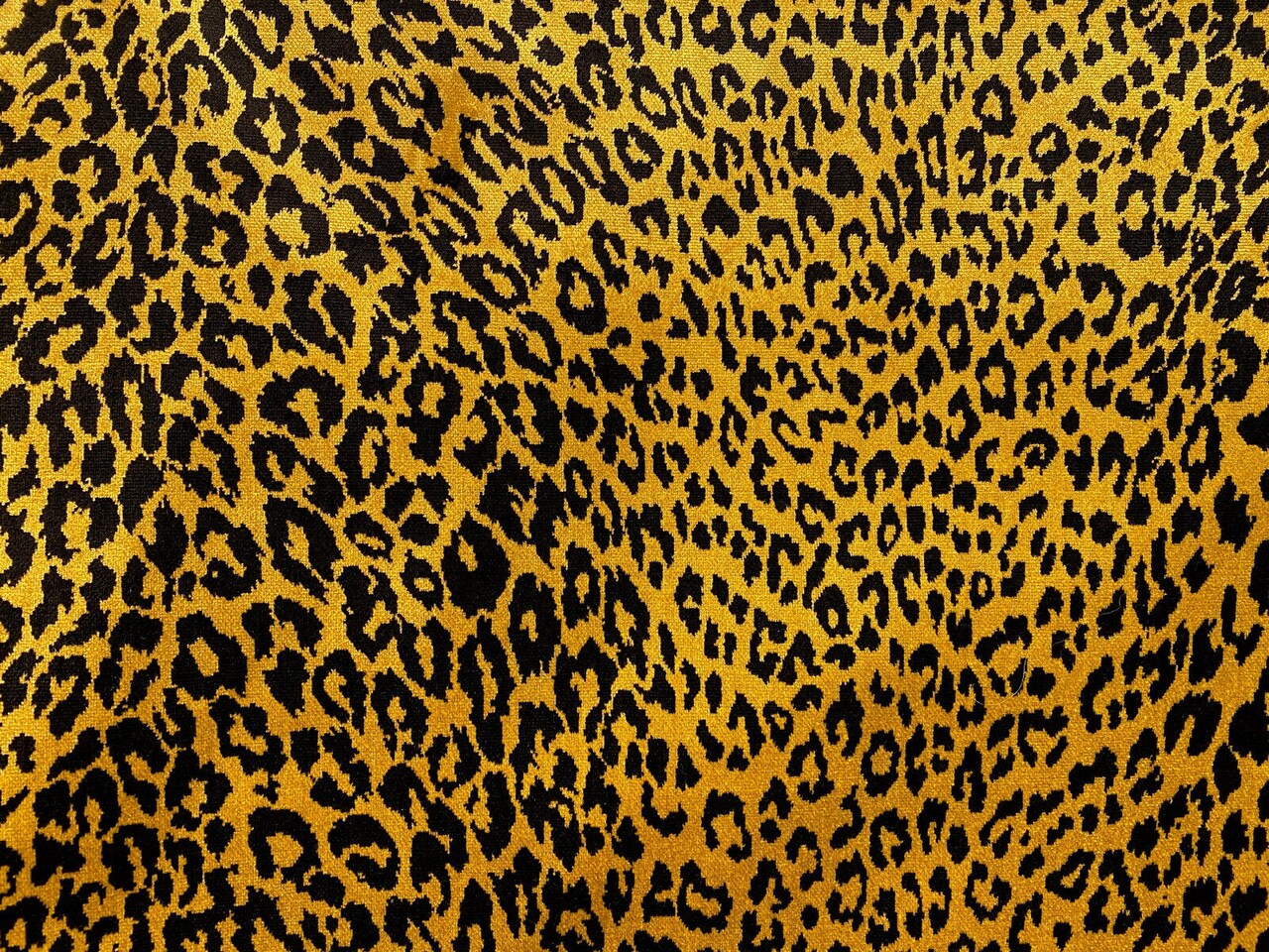 1 Yard Upholstery Jacquard Velvet Fabric Leopard Black Gold Luxury 82% Viscose 18% Polyester 56 Inch Width